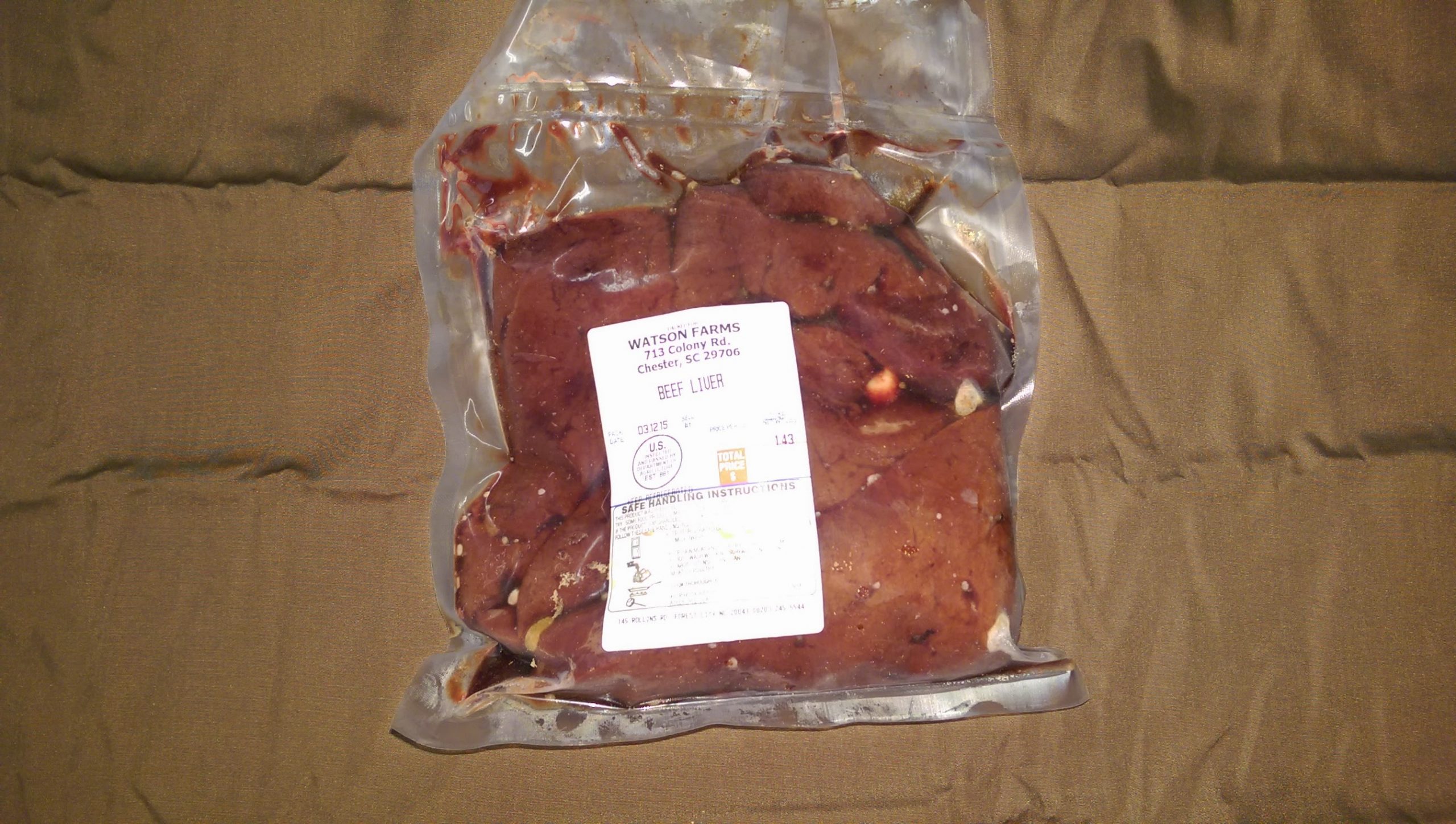 Beef Liver Watson Farms